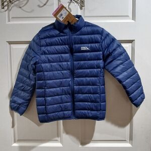 Eddie Bauer Kids Blue Down Insulated 650 Lightweight Jacket Size S (6-7) New
